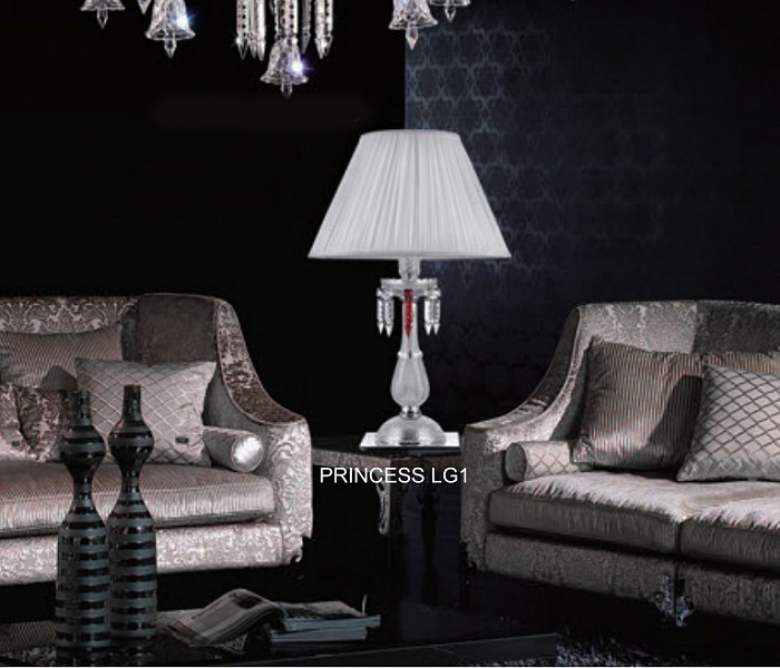 картинка Настольные лампы с абажуром Настольная лампа Crystal Lux PRINCESS LG1