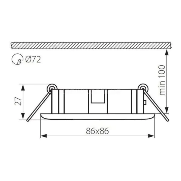 картинка Врезные Врезной светильник Kanlux CT-DTL50-SC Firla 8665
