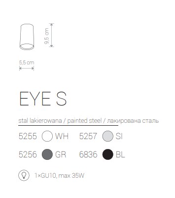 картинка Накладные светильники Накладной светильник Nowodvorski Eye S 5256
