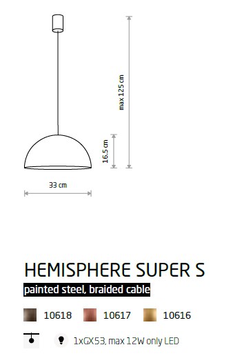 картинка Современные подвесные светильники Подвесной светильник Nowodvorski Hemisphere Super S 10618