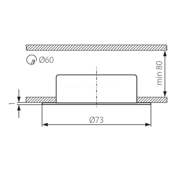 картинка Врезные Врезной светильник Kanlux CT-2116B-W Gavi 810