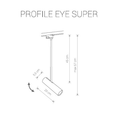 картинка Трековые светильники Трековый светильник Nowodvorski 9324 Profile Eye Super A