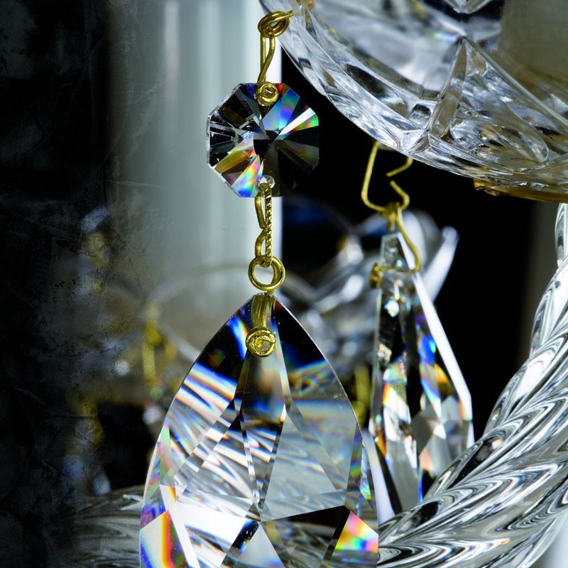 картинка Хрустальные люстры Хрустальная люстра ArtGlass CARMEN FULL CUT R14 NICKEL CE
