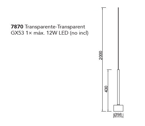 картинка Современные подвесные светильники Подвесной светильник MANTRA Tonic 7870 (без основи)