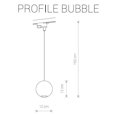 картинка Трековые светильники Трековый светильник Nowodvorski 9335 Profile Bubble