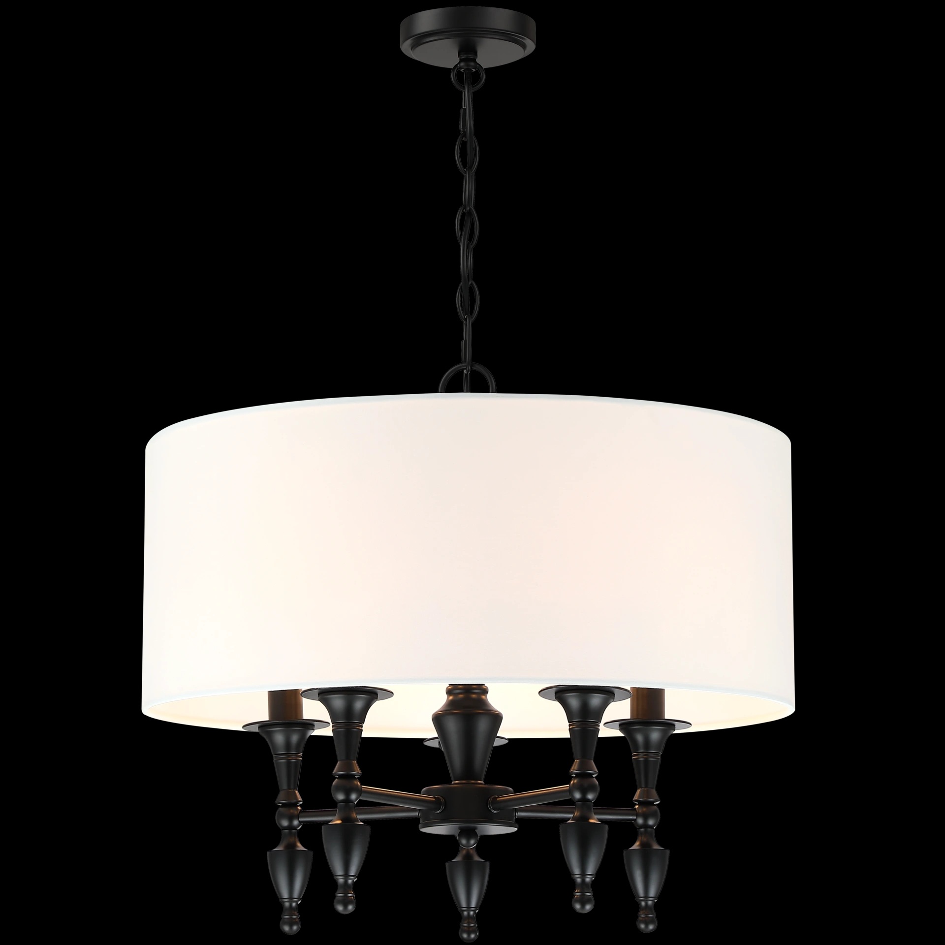 картинка Современные подвесные светильники Подвесной светильник CosmoLight Austin P05203BK-WH