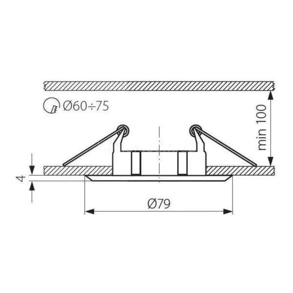 картинка Врезные Врезной светильник Kanlux VIDI VIDI CTC-5514-C/M 2793