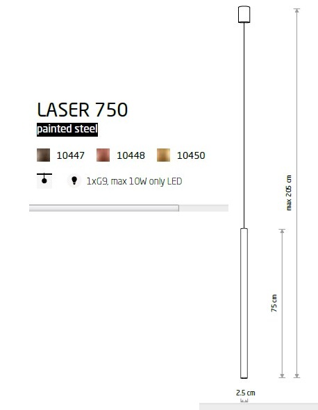 картинка Современные подвесные светильники Подвесной светильник Nowodvorski Laser 750 10447
