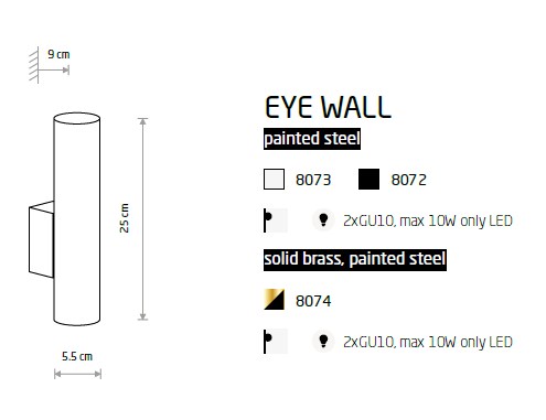 картинка Современные бра Бра Nowodvorski Eye wall 8073