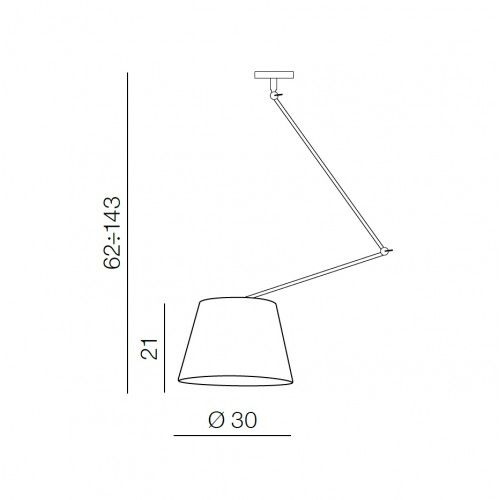 картинка Современные люстры Подвес Azzardo Adam Wall S MD2299-S BK/SN AZ1841
