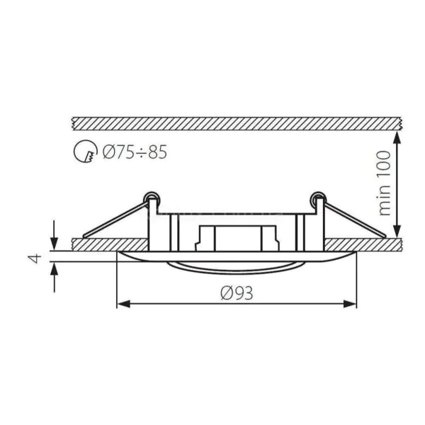 картинка Врезные Врезной светильник Kanlux RODOS CT-DT09-C-4689