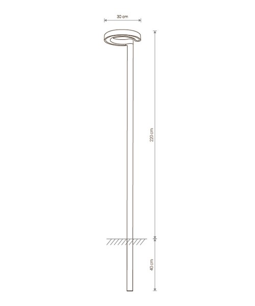 картинка Фонарные столбы Фонарный столб Nowodvorski 9185 Pole LED