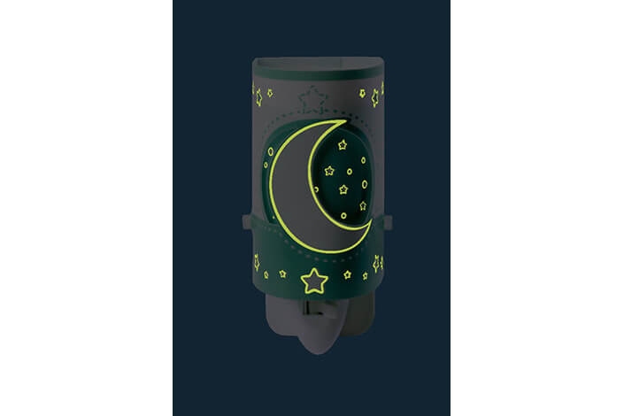 картинка Для детей Ночник (бра) в розетку Dalber Moon Green 63235LH