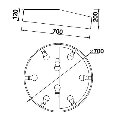 картинка Светодиодные Светильник потолочный Mantra Mini 6164