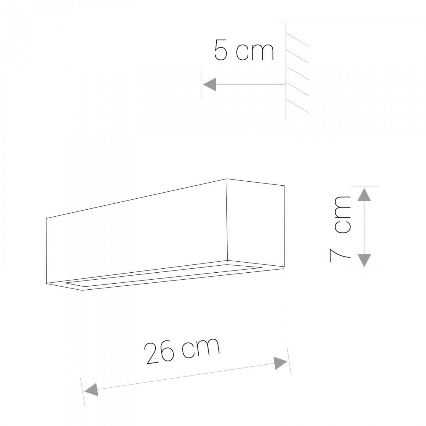 картинка Современные бра Бра Nowodvorski Straight Wall 6345