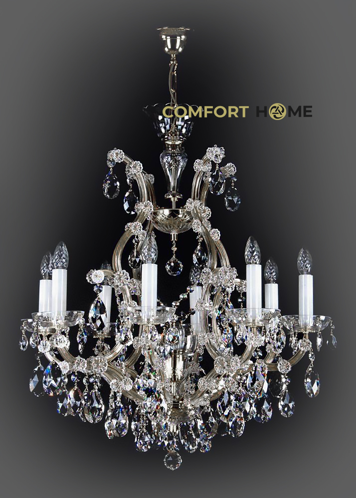 картинка Хрустальные люстры Хрустальная люстра ArtGlass MARIA TEREZIA 12 VACHTLE NICKEL CE 
