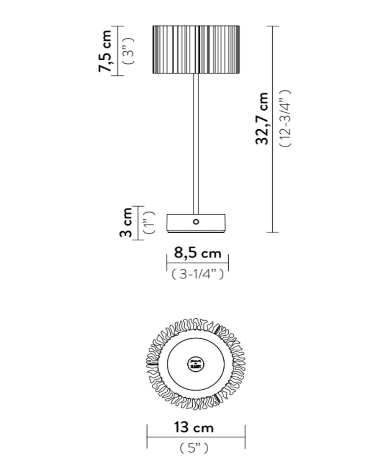 картинка Светодиодные настольные лампы Настольная лампа SLAMP Accordeon ACRT000PRB000BT000EU