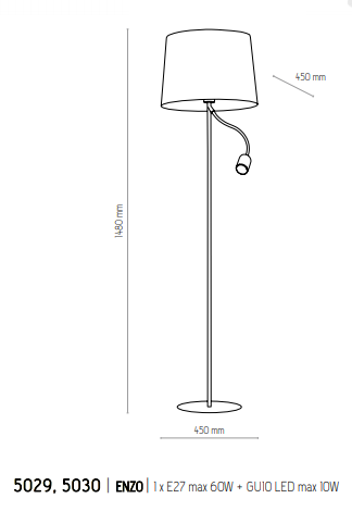картинка Современные торшеры Торшер TK Lighting Enzo 5029