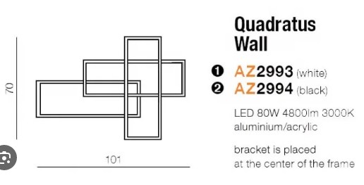 картинка Светодиодные бра Бра AZZARDO Quadratus wall AZ2994