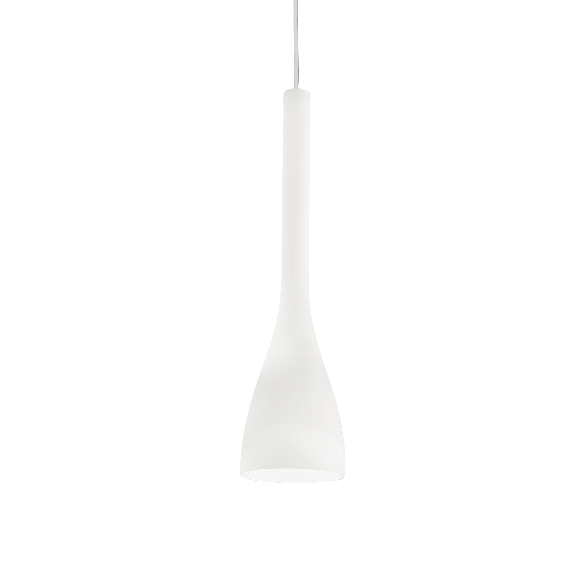 картинка Современные подвесные светильники Подвес Ideal Lux Flut 035697 SP1 Small Bianco