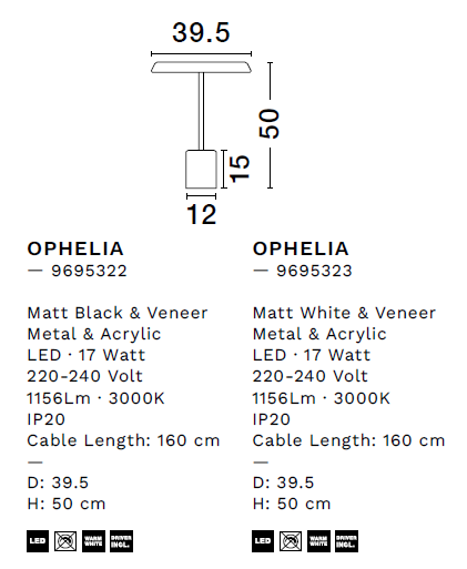 картинка Светодиодные настольные лампы Настольная лампа NOVA LUCE Ophelia 9695323