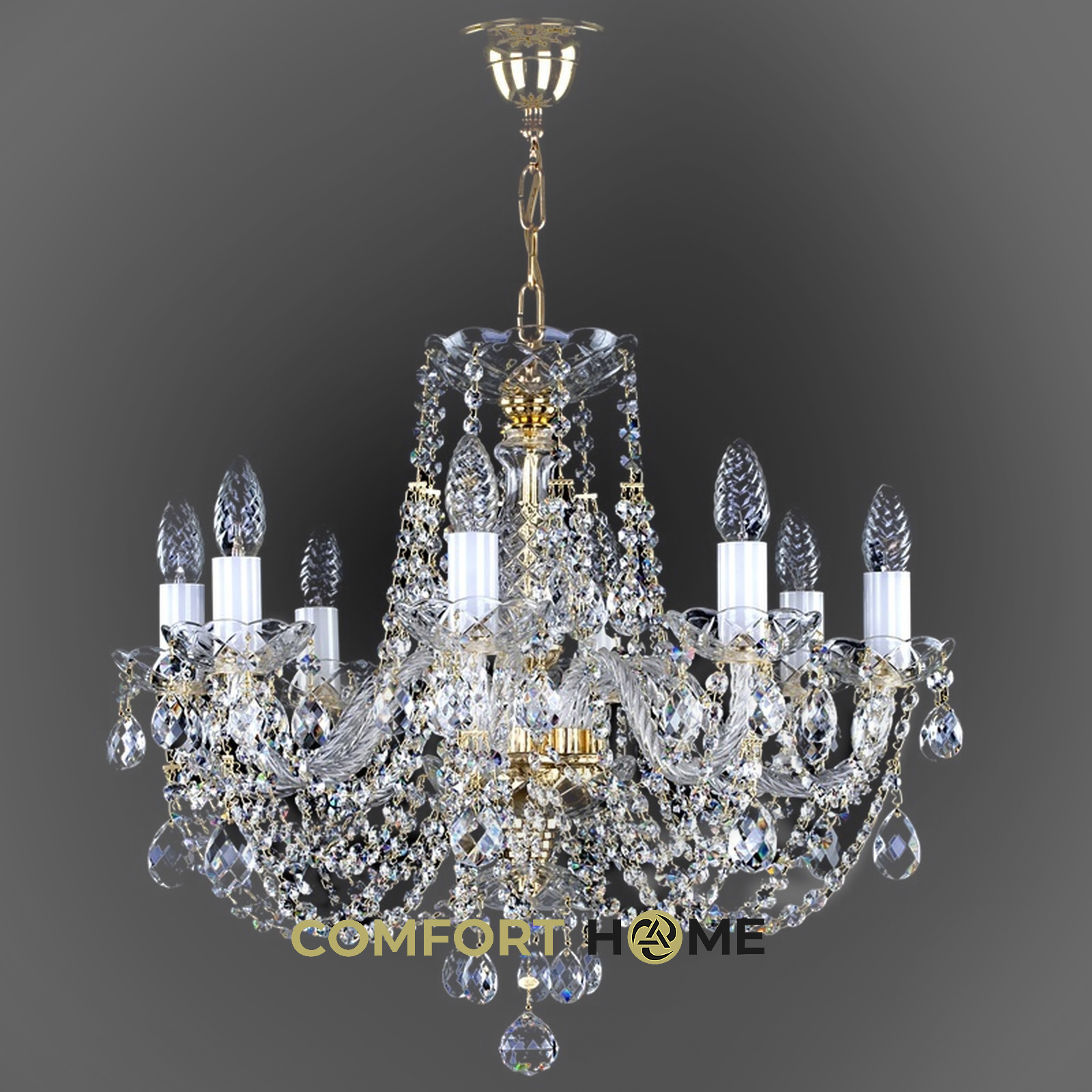 картинка Хрустальные люстры Хрустальная люстра ArtGlass ANDULA X. SHORT - ARMS 195 CE