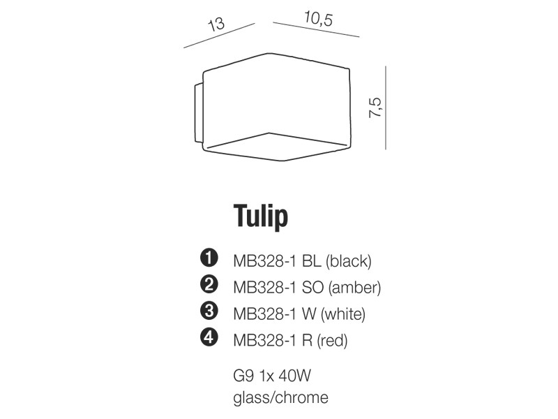 картинка Современные бра Бра Azzardo white Tulip AZ0137