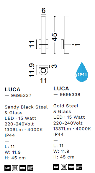 картинка Бра для ванной Бра NOVA LUCE Luca 9695338
