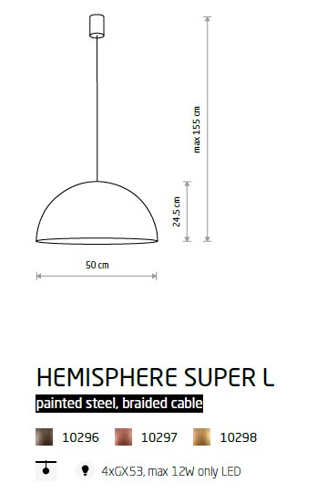 картинка Современные подвесные светильники Подвесной светильник Nowodvorski Hemisphere Super L 10298