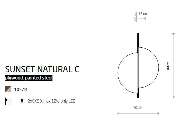 картинка Светодиодные бра Бра Nowodvorski Sunset Natural C 10578