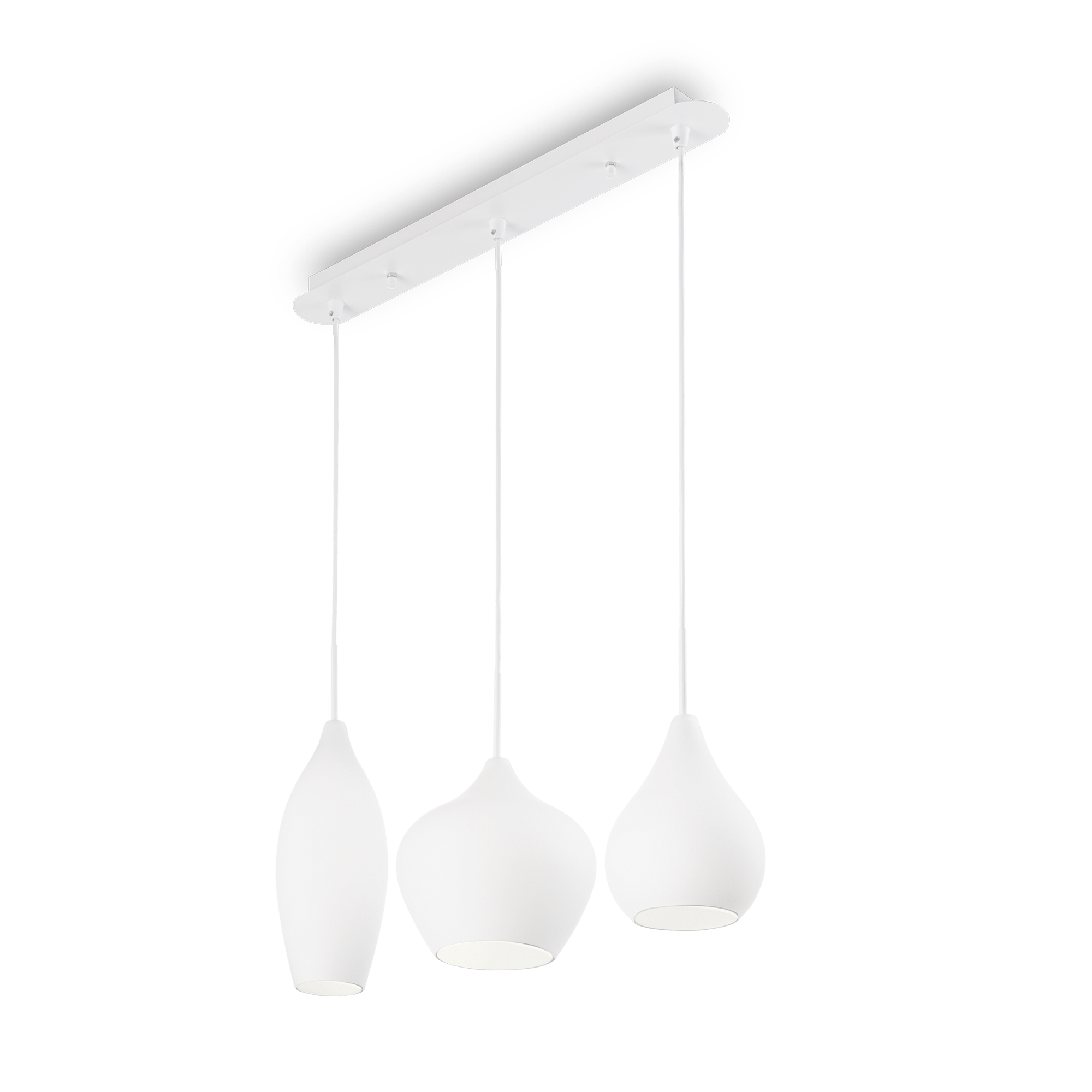 картинка Линейные подвесные светильники Подвес Ideal Lux Soft 111858 SP3 Bianco  