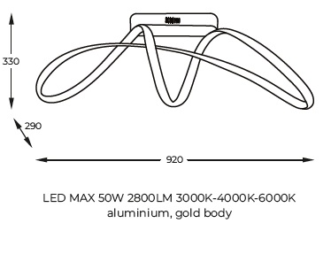 картинка Светодиодные Потолочный светильник ZUMA LINE Fermi 20026C-GD