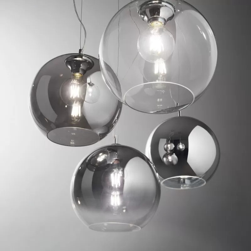 картинка Современные подвесные светильники Подвес Ideal Lux Nemo 094137 SP1 Fume