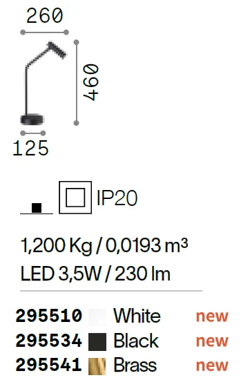 картинка Светодиодные настольные лампы Настольная лампа IDEAL LUX Easy 295541