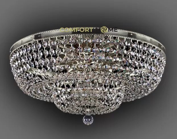 картинка Классические Светильник потолочный хрустальный ArtGlass GEENA DIA 600 NICKEL CE