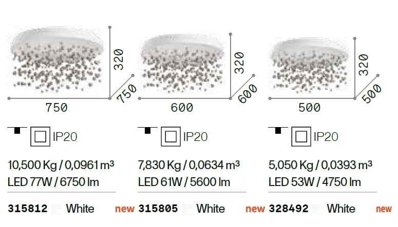картинка Светодиодные Потолочный светильник IDEAL LUX Armony 315812