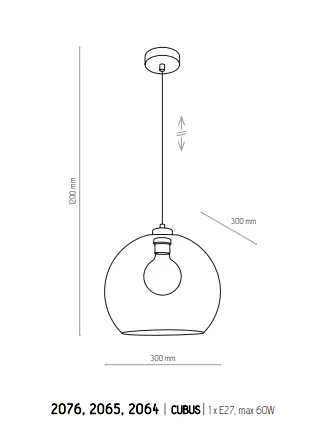 картинка Современные подвесные светильники Подвес TK Lighting Cubus 2076