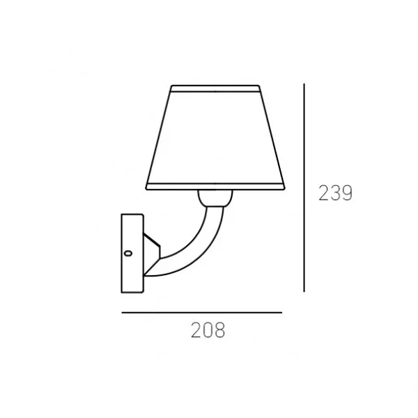 картинка Бра с абажуром Бра CosmoLight Atlanta W01964AU-WH