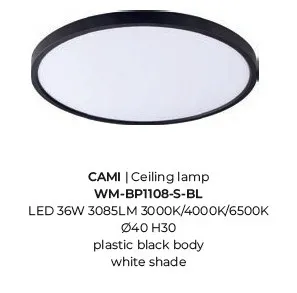картинка Светодиодные Потолочный светильник ZUMA LINE Cami WM-BP1108-S-BL