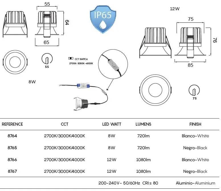 картинка Для ванной комнаты Врезной светильник IP65 MANTRA Rombok 8765