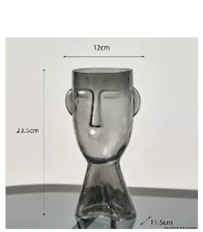 картинка Вазы Ваза Face 0407 grey