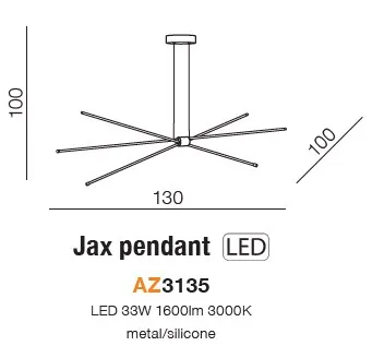 картинка Современные подвесные светильники Подвесной светильник AZZARDO Jax AZ3135