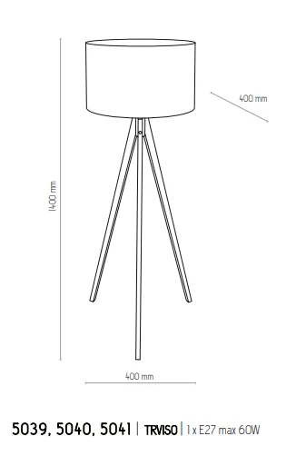 картинка Торшеры с абажуром Торшер TK Lighting Treviso 5039