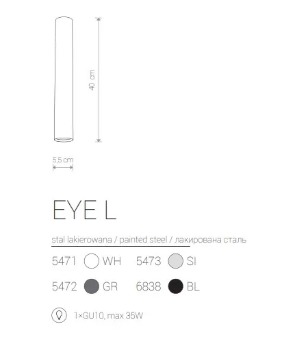 картинка Накладные светильники Накладной светильник Nowodvorski Eye L 8913