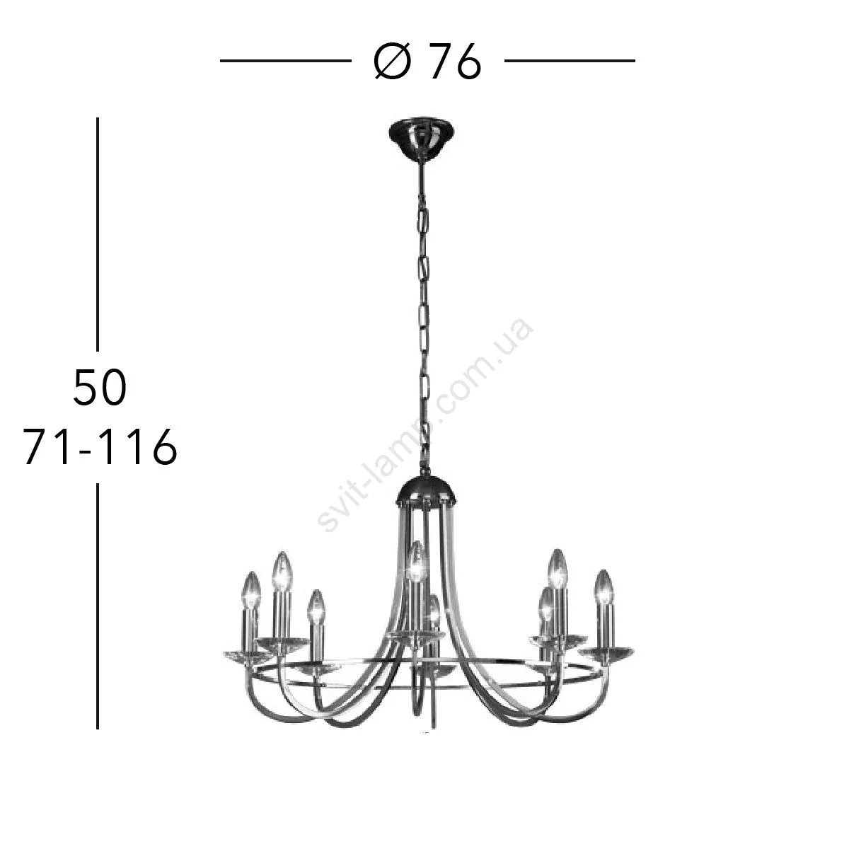 картинка Хрустальные люстры Хрустальная люстра KOLARS Imperial 330.88.8C