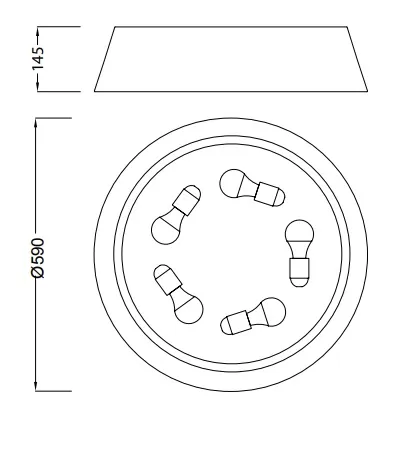 картинка Круглые Светильник потолочный Mantra Nordica 4962E