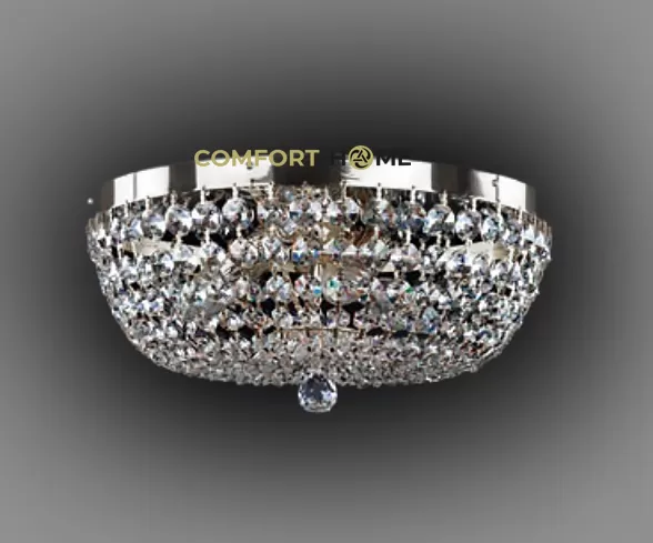 картинка Классические Светильник потолочный хрустальный ArtGlass GEENA DIA 350 NICKEL CE