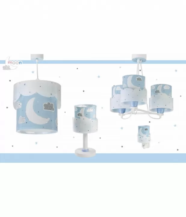 картинка Для детей Детская люстра Dalber MOON BLUE 61237T