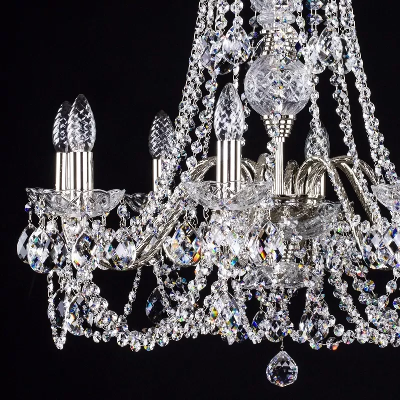 картинка Хрустальные люстры Хрустальная люстра ArtGlass ARIANA VIII. NICKEL CE