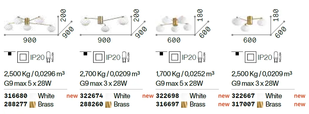 картинка Современные Потолочный светильник IDEAL LUX Hermes 288277